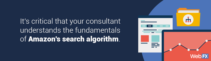 选择亚马逊顾问的一个提示是，他们应该知道亚马逊的搜索算法