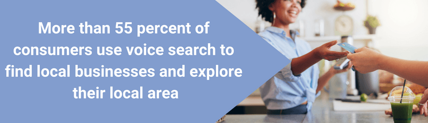 关于用户如何使用语音搜索发现本地的统计