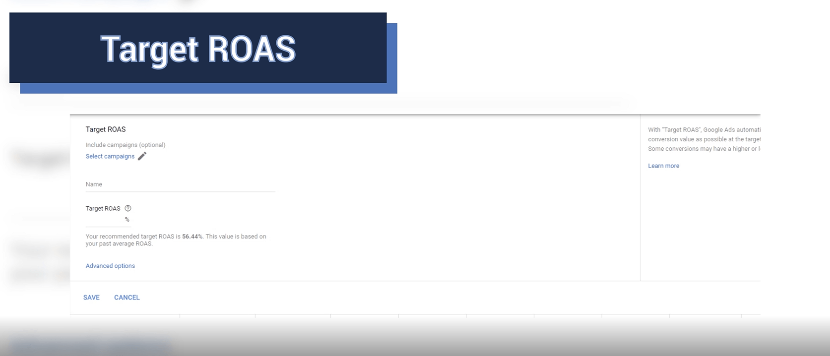 在谷歌广告中定位ROAS