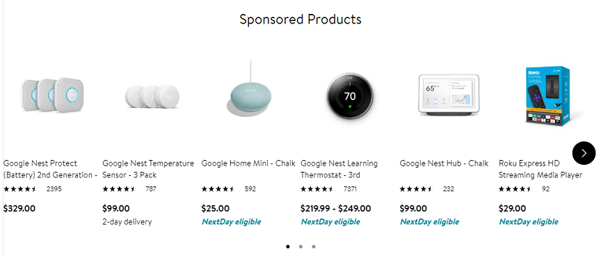 沃尔玛的产品赞助