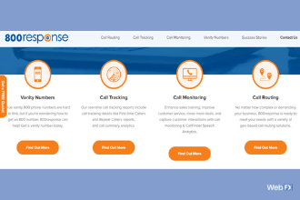 由WebFX设计的一个网站的截图