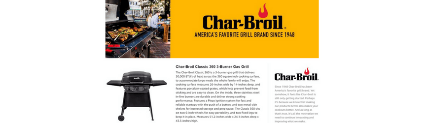 亚马逊上增强的营销内容的一个例子