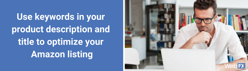 一个人优化他的产品为亚马逊搜索引擎优化使用最佳实践