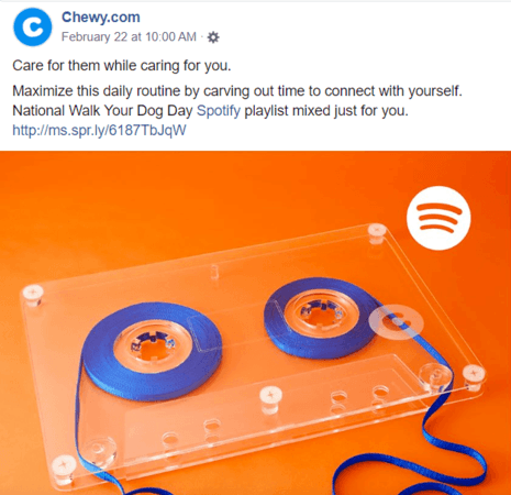 数字营销社交媒体内容的例子